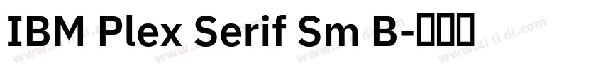 IBM Plex Serif Sm B字体转换
